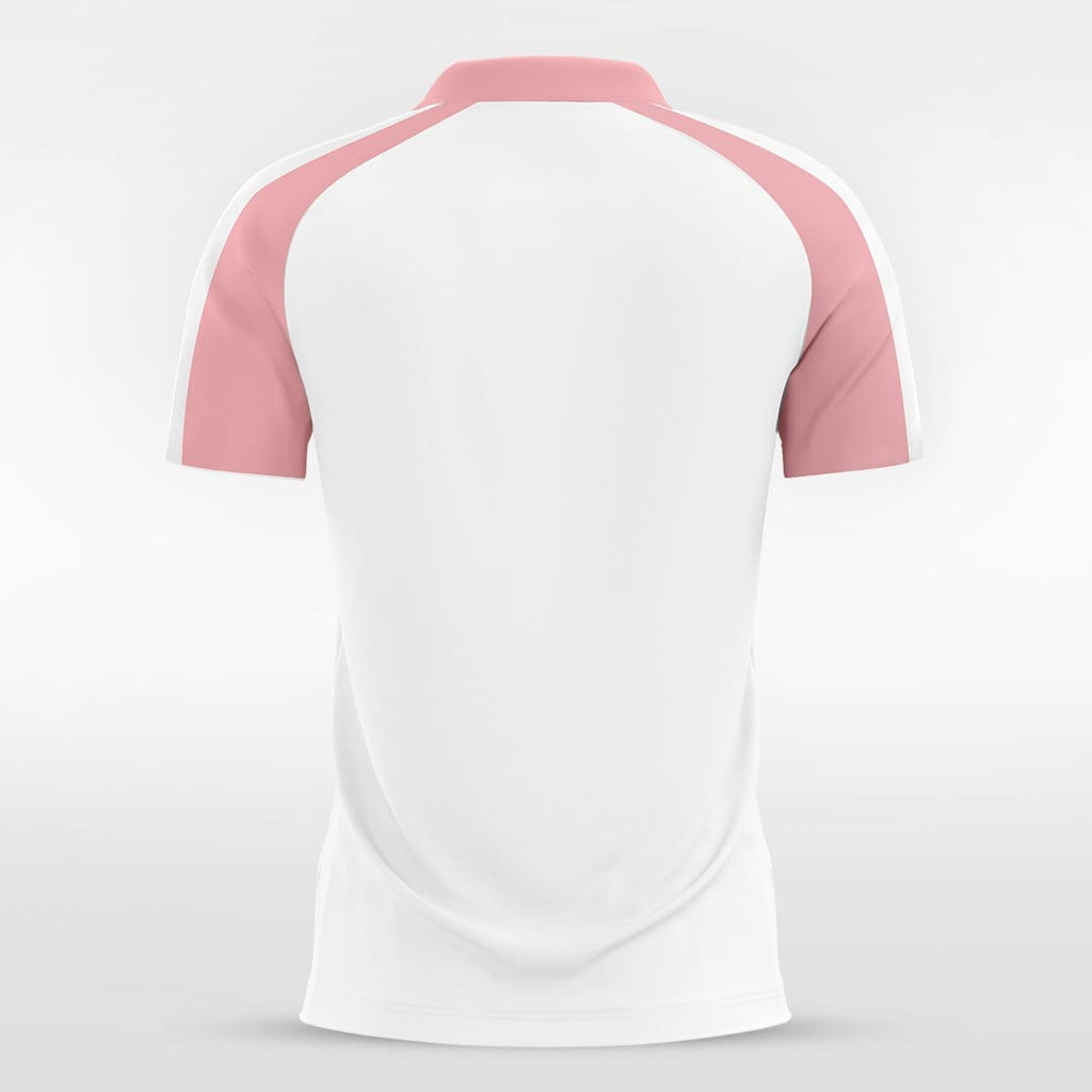 White&Pink Men Soccer Jersey