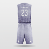 Purple Custom Basketball Set