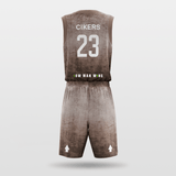 Brown Custom Basketball Set