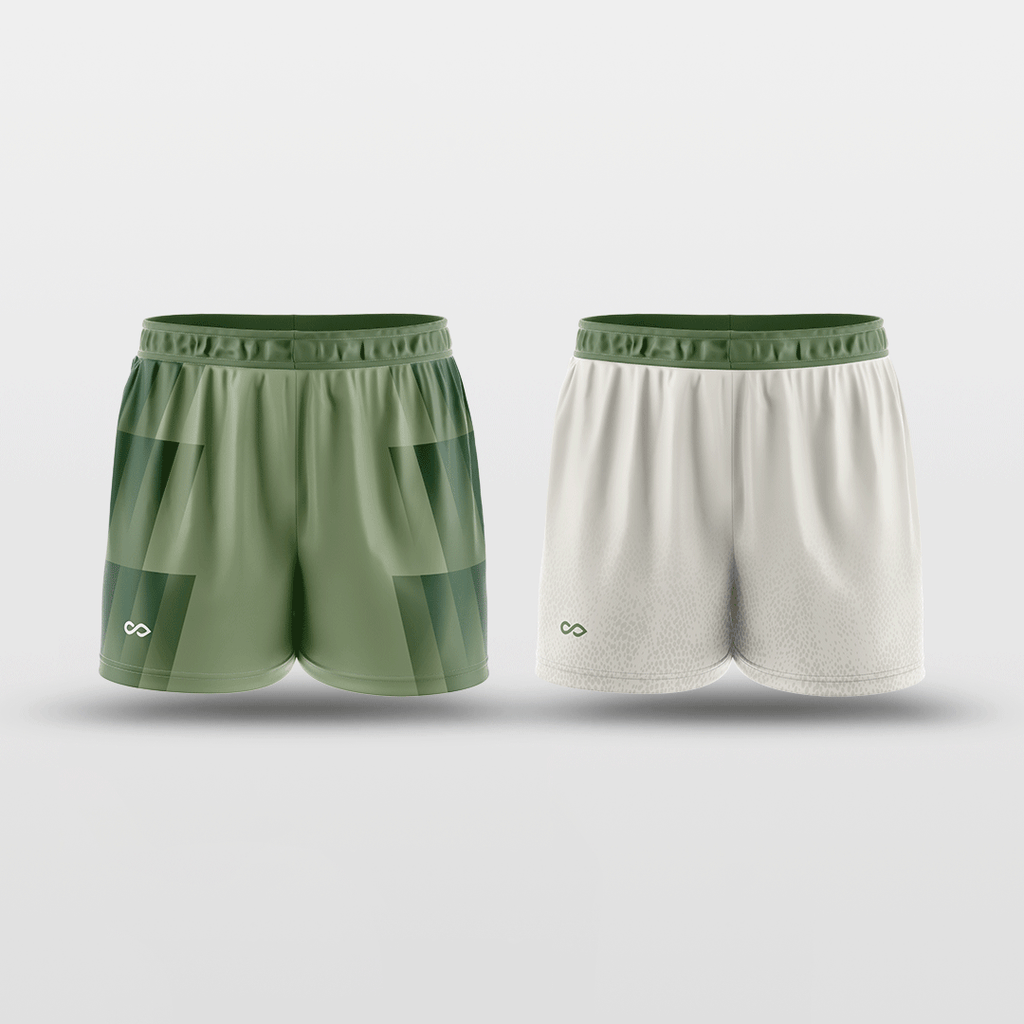 Green&White Reversible Training Shorts