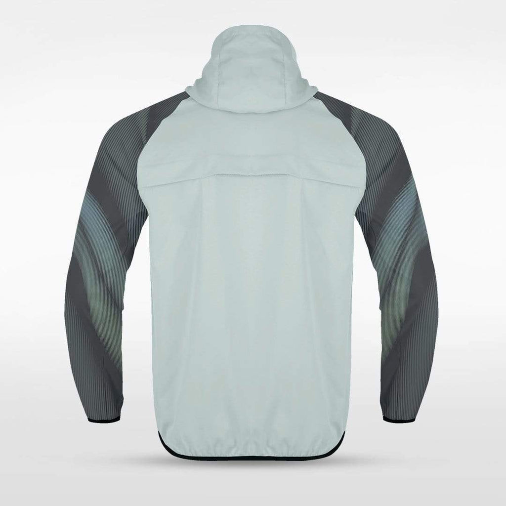 Grey Embrace Aurora Customized Full-Zip Jacket Design