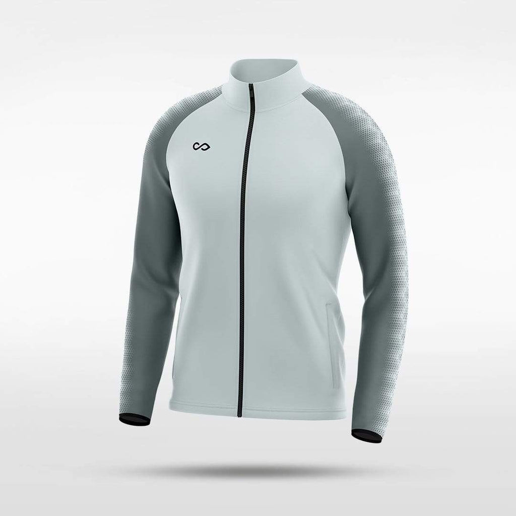 Embrace Radiance Customized Full-Zip Jacket Design White