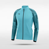 Mint Urban Forest Customized Full-Zip Jacket Design