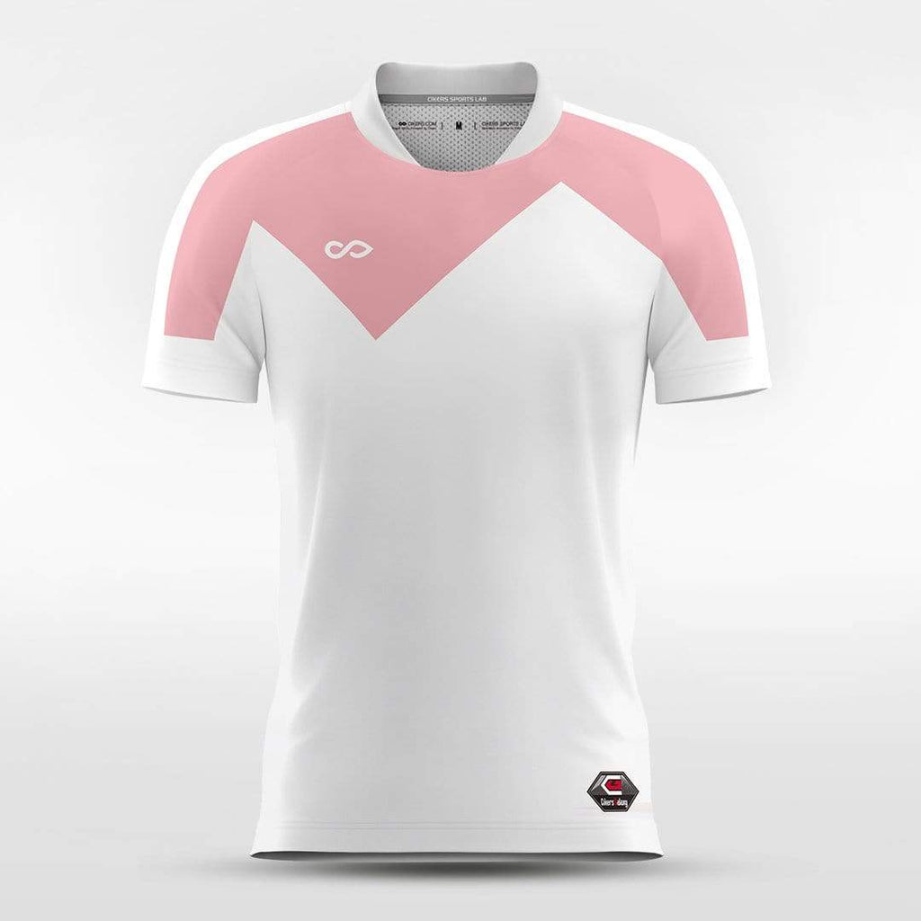 White&Pink Soccer Jersey