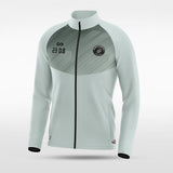 Grey Embrace Mirror Customized Full-Zip Jacket Design
