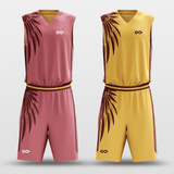 Pink&Yellow Classic 68 Sublimated Basketball Set