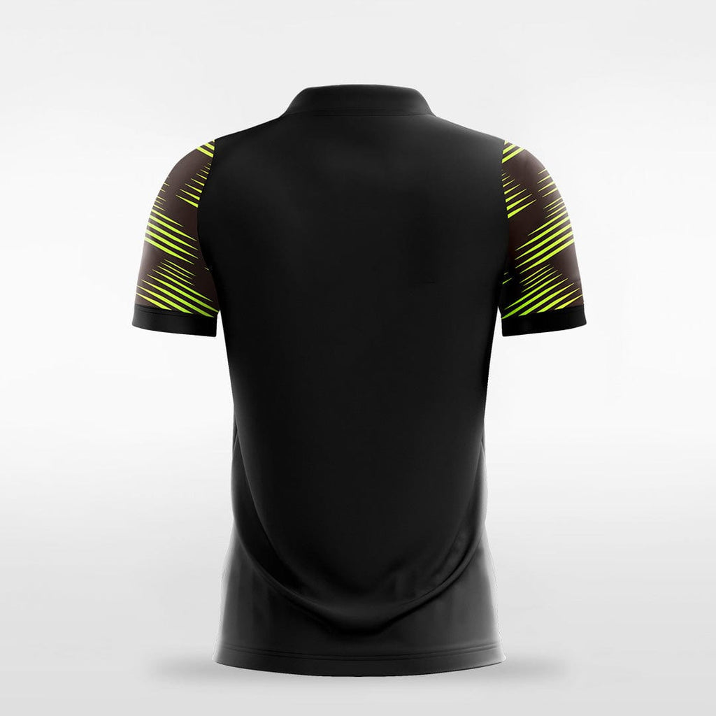 Black & Green Men's Team Soccer Jersey Design