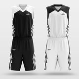 Reversible Basketball Uniforms White and Black
