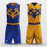 Blue&Yellow Baron Customized Basketball Set
