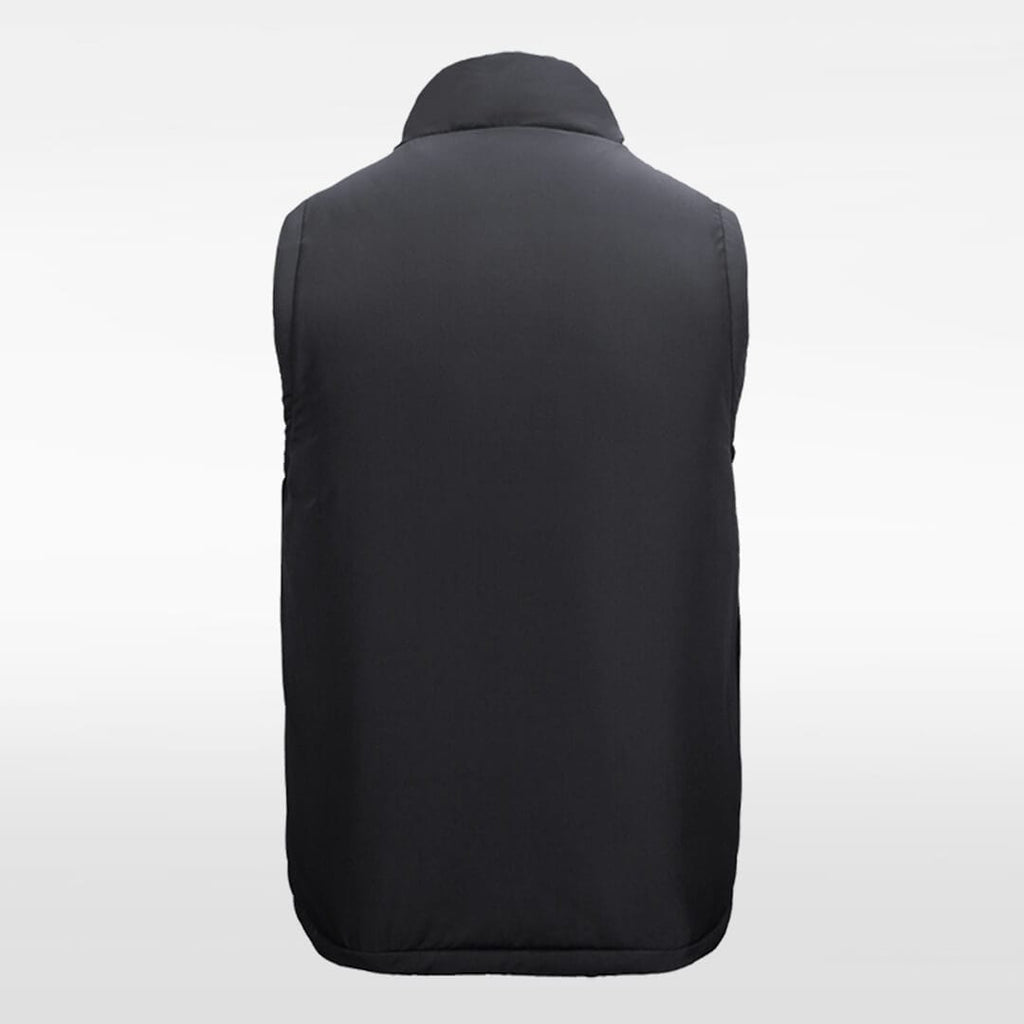 Custom Winter Vest Design for Kids Black