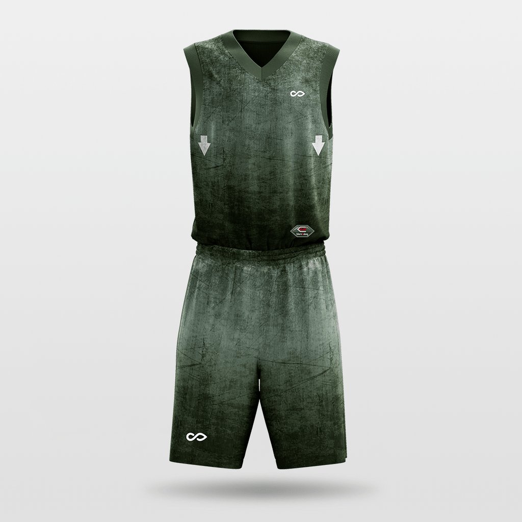 Green Sublimated Basketball Set