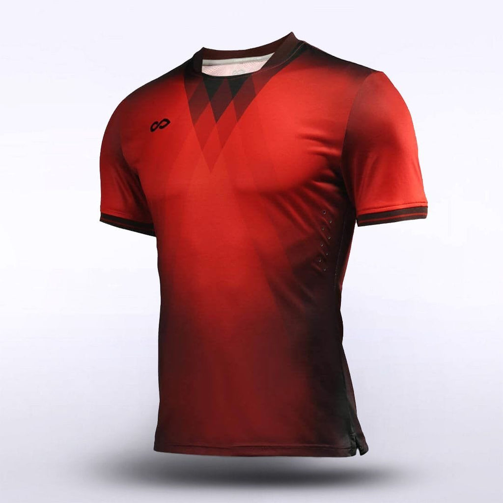Red Quantum Soccer Jersey