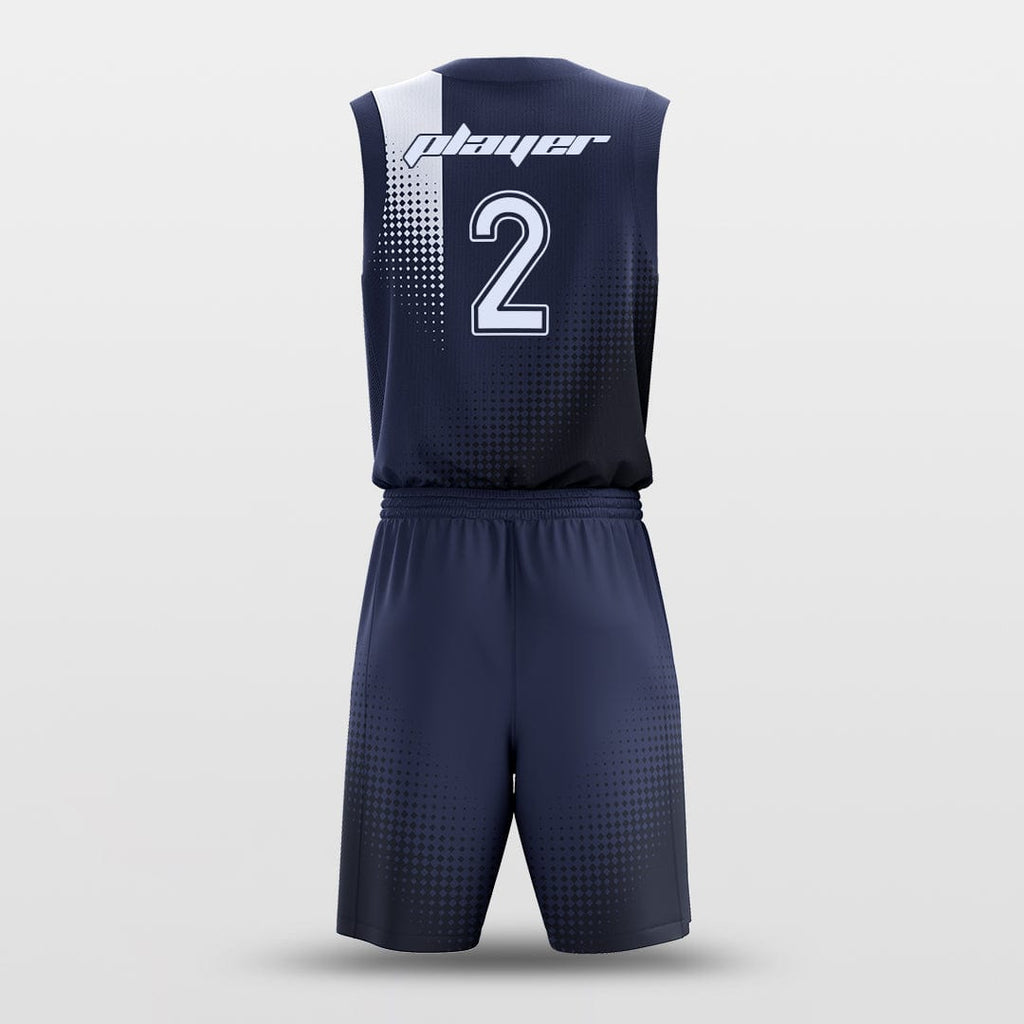 Navy Blue Basketball Uniform Set