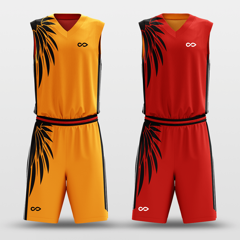 Orange&RedClassic 68 Sublimated Basketball Set