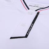 White Adult Stand Collar Polo for Team