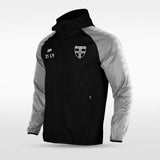 Black Embrace Radiance Customized Full-Zip Jacket Design
