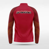 Red Embrace Orbit Adult Jacket Design