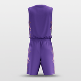 Purple Spark Sublimated Basketball Set