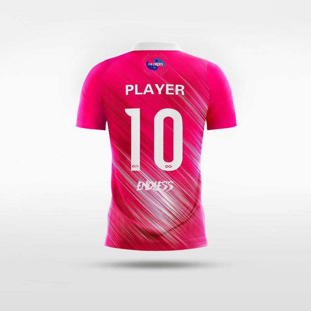 Custom Pink Kid's Sublimated Soccer Jersey