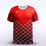 Red Checker Soccer Jersey