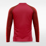 Red Embrace Radiance Kids 1/4 Zip Jersey for Team