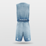 Light Blue Sublimated Basketball Uniform