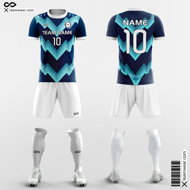 Blue Women Custom Soccer Uniforms