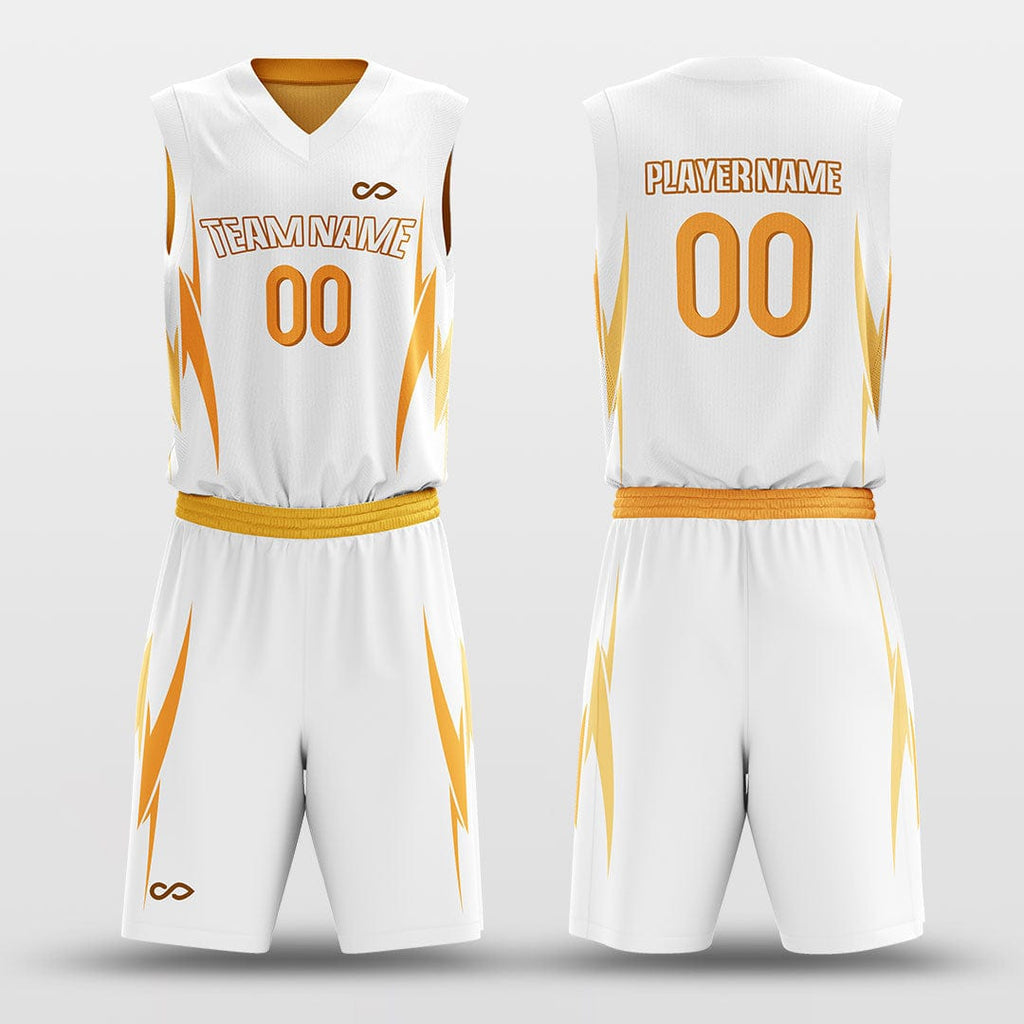 Orange&White Reversible Basketball Set