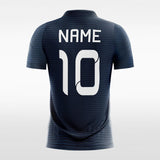 Custom Navy Blue Soccer Jersey Design