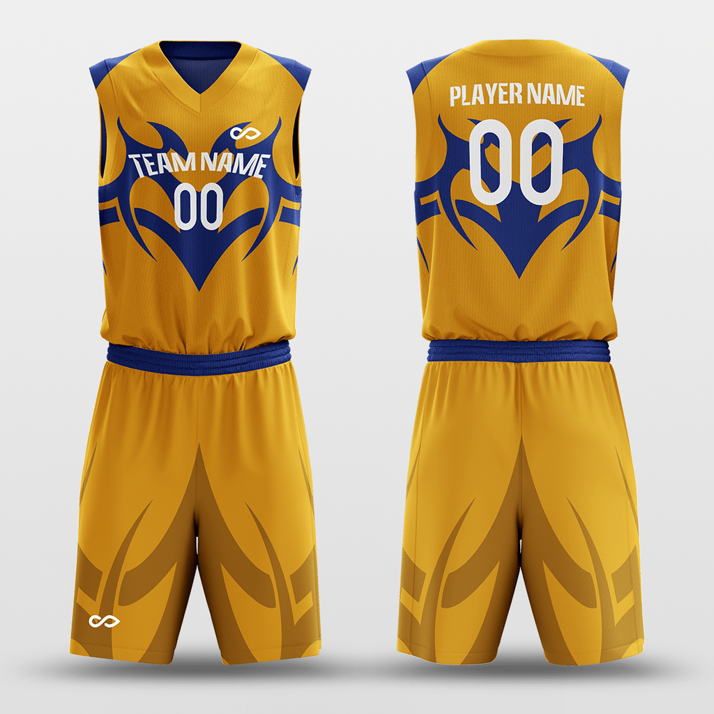 Blue&Yellow Basketball Set for Team