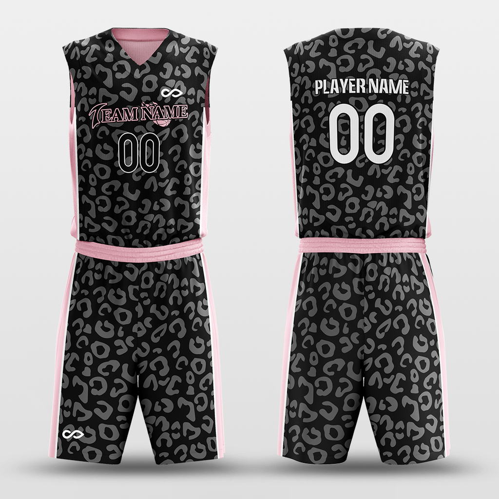 Pink&Black Sublimated Basketball Set
