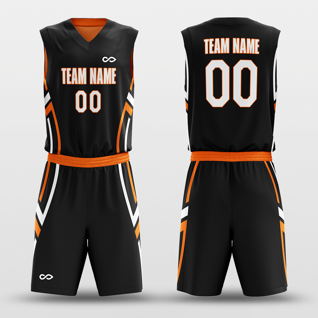 Orange&Black Reversible Basketball Set