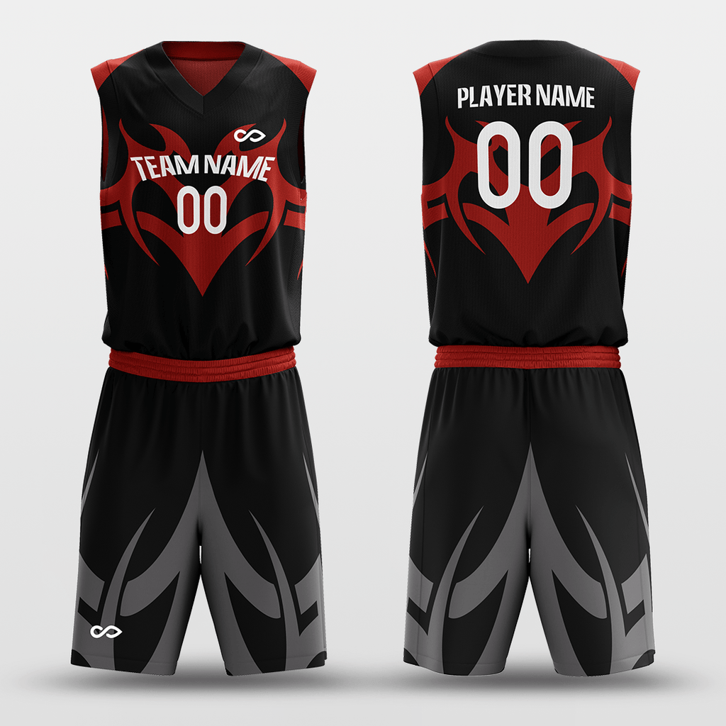 Black&Red Basketball Set for Team