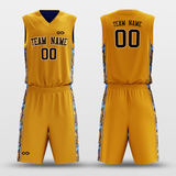 Navy&Yellow Reversible Basketball Set