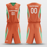 Green & Orange Reversible Basketball Set
