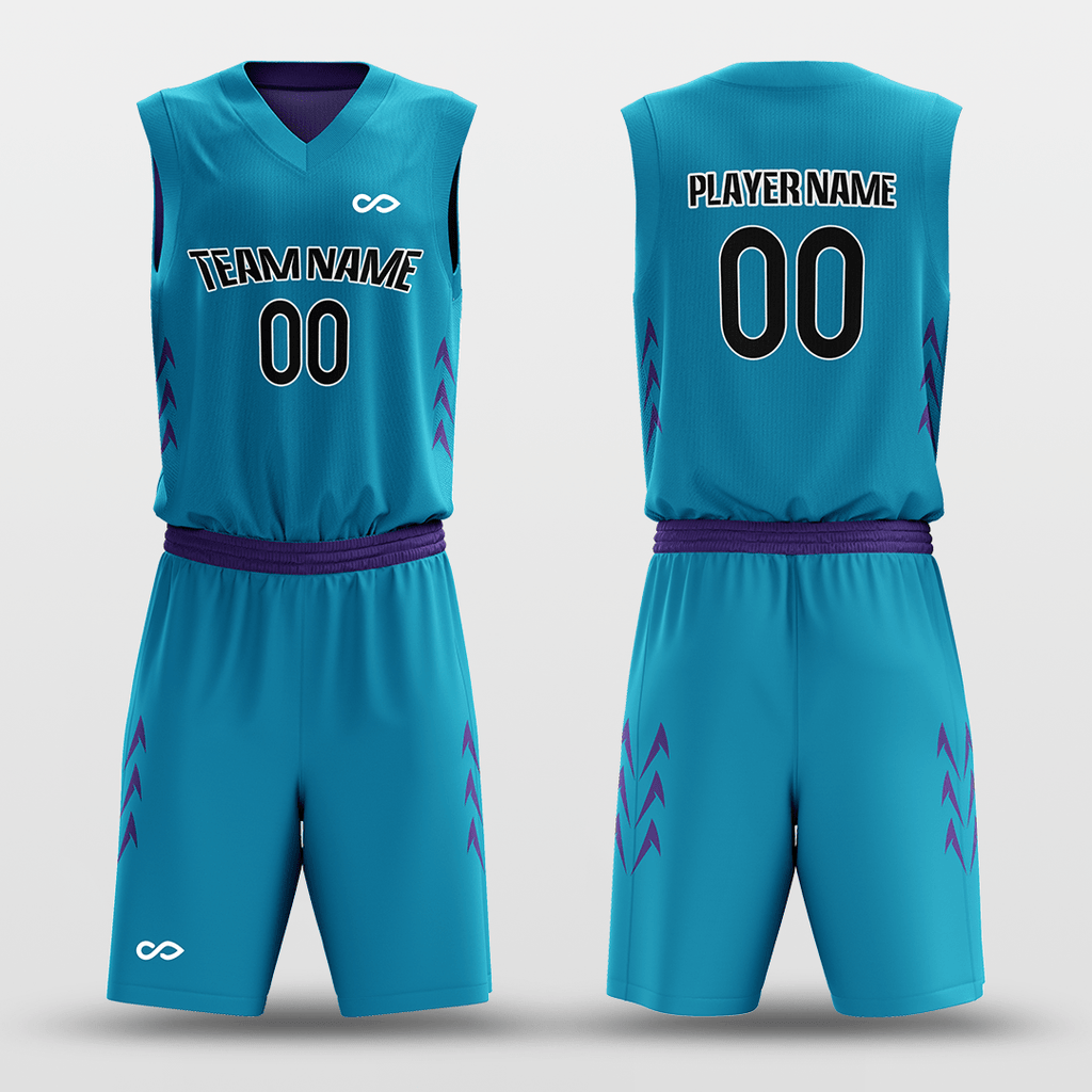 Blue&Purple Sublimated Basketball Set
