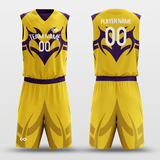 Purple&Yellow Basketball Set for Team