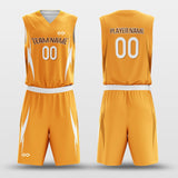 Orange&White Customized Boomerang Reversible Basketball Set