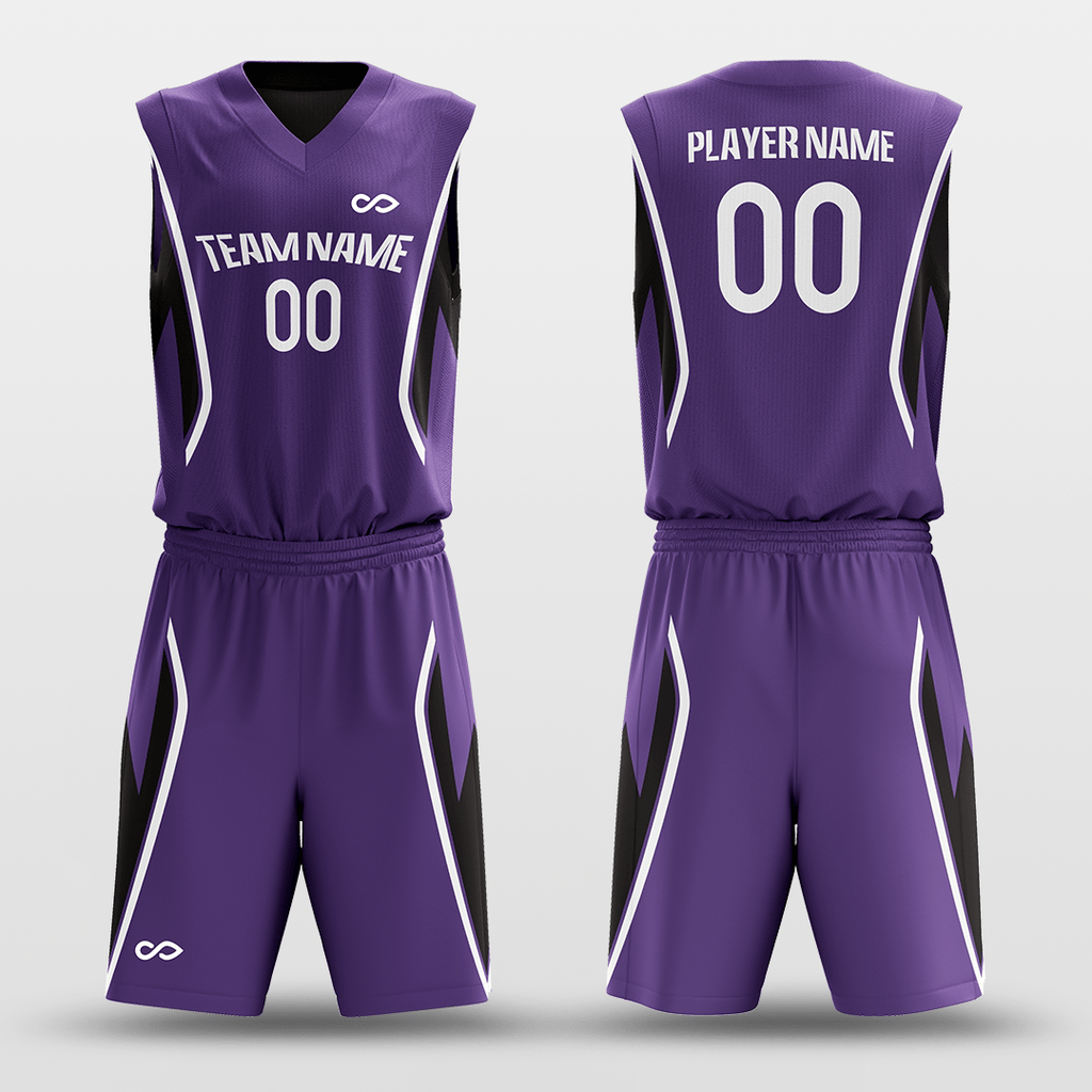 Black & PurpleReversible Basketball Set
