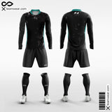 YIN AND YANG Men's Sublimated Long Sleeve Football Kit Design