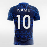 Custom Navy Blue Men's Sublimated Soccer Jersey