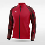 Red Embrace Urban Forest Adult Jacket Design
