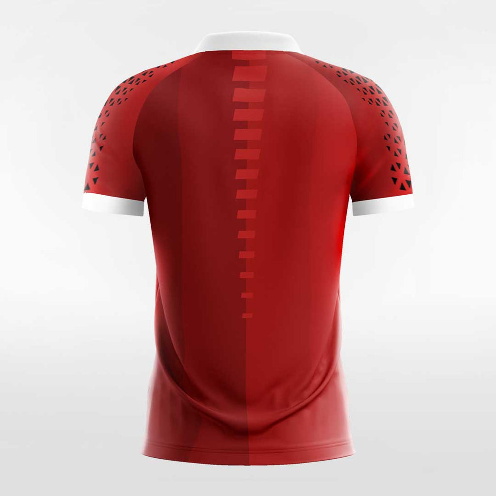Red Soccer Uniform Design