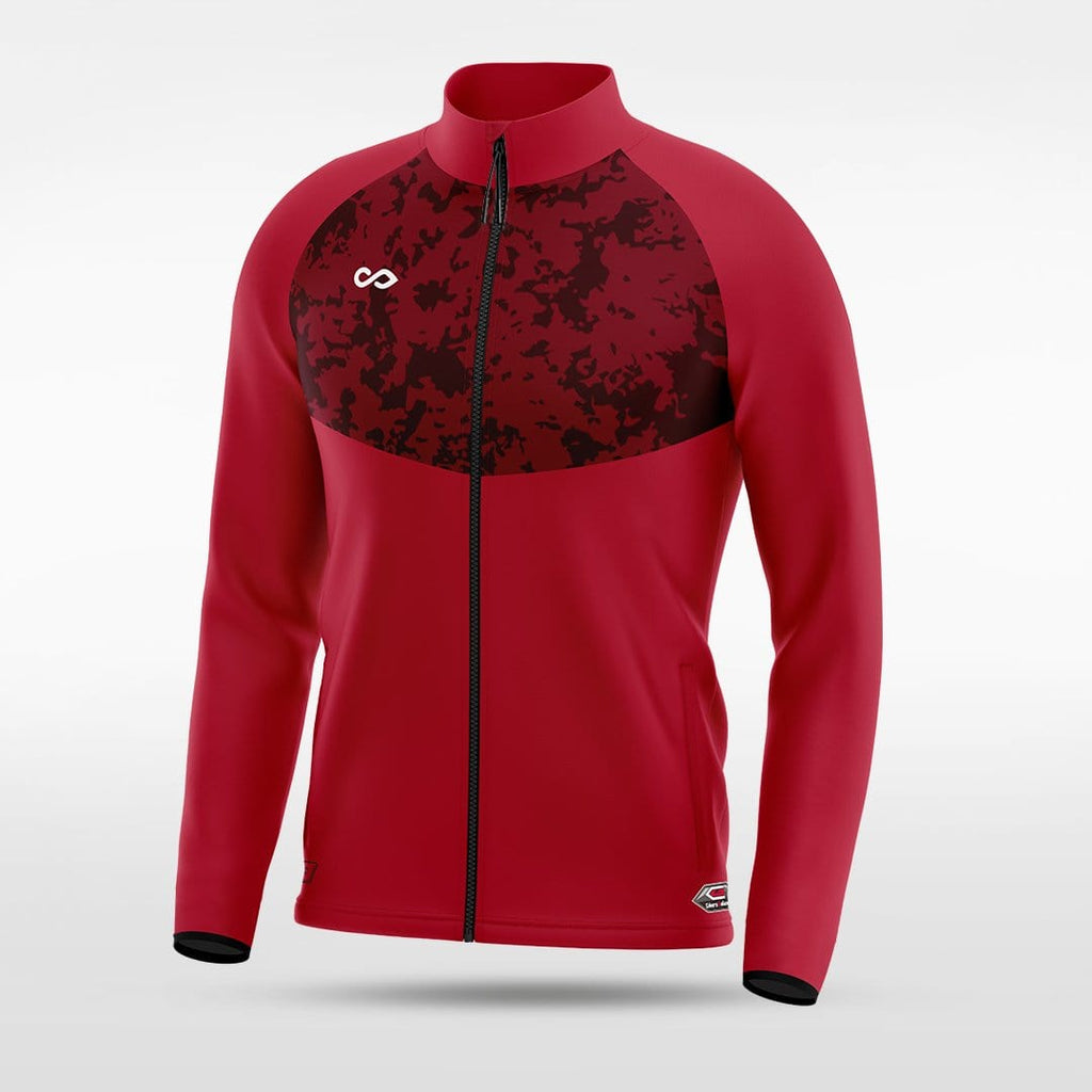Red Embrace Blizzard Customized Full-Zip Jacket Design