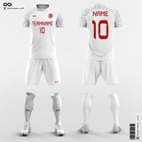 Custom Academy Soccer Jerseys White
