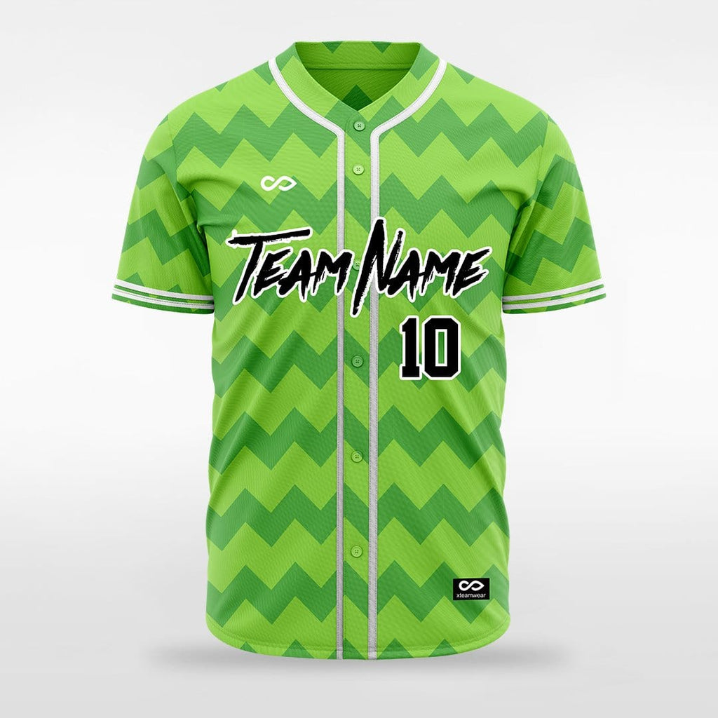 Green Sublimated Baseball Jersey