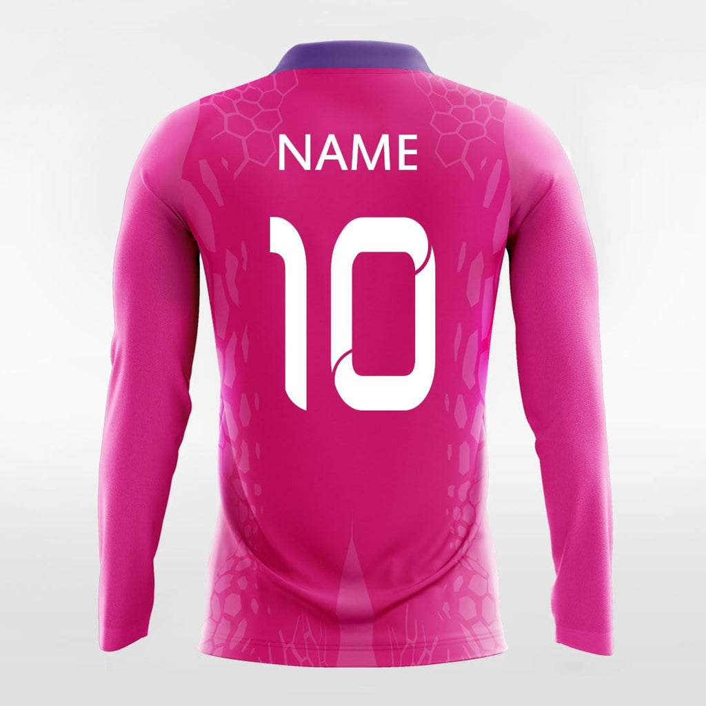 Long Sleeve Pink Soccer Jersey