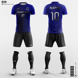 Blue Pinstripe Soccer Team Uniform for Kids