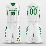 Green&White Sublimated Basketball Set