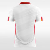 White and Red Team Soccer Jerseys Design